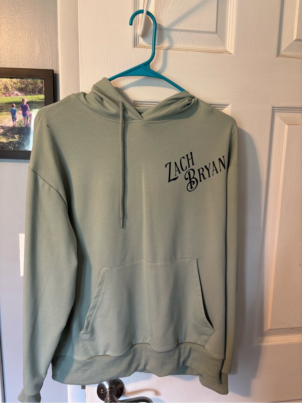 Sage Green Logo Hoodie - Men
